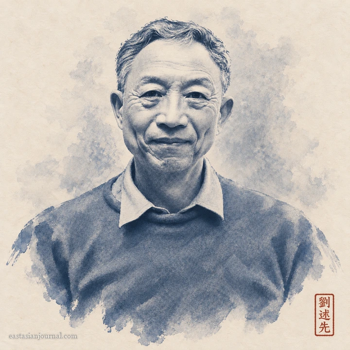 Portrait of Liu Shu-hsien, ink-wash illustration